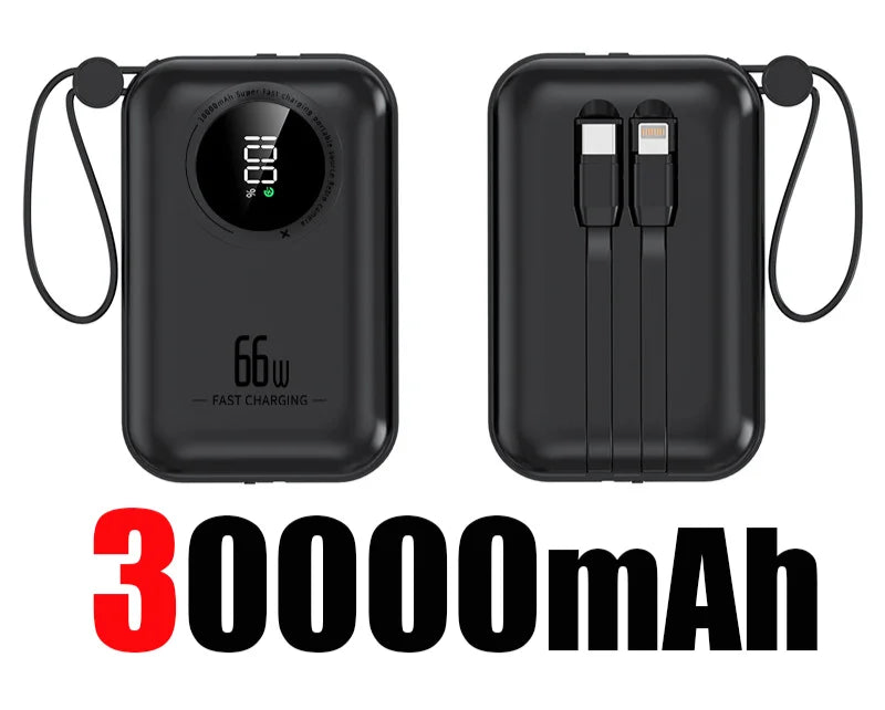Power bank 50000mAh Large Capacity Power Bank 4 in 1 Fast Charging Powerbank Portable Battery Charger For iPhone Samsung Huawei
