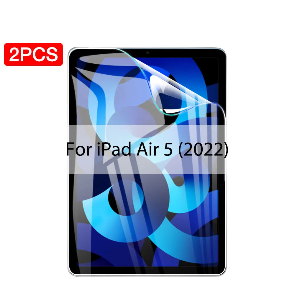 2PCS Hydrogel Film For Ipad Pro 11 12.9 Air 4 5 13 2024 Screen Protector For Ipad Mini 6 2 3 10.2 9.7 2021 9 Genration Not Glass
