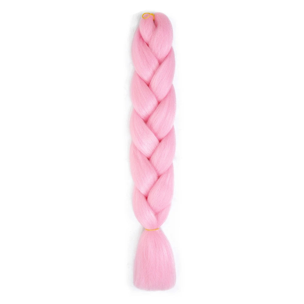 AZQUEEN 24 Inch Jumbo Braids Extensions Synthetic Braiding Hair Afro Ombre Color kanekalon Hair for Children Braid