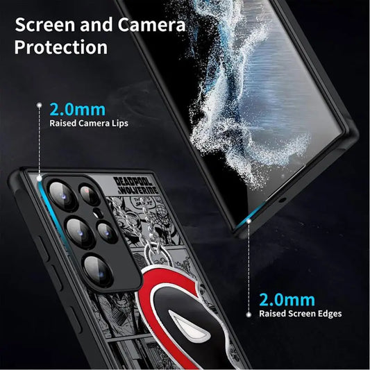 Deadpoollll And Wolverine Matte Phone Case for Samsung Galaxy S24 Ultra S23 S22 S21 Plus S20 FE Note 20 Ultra 10Plus Cover