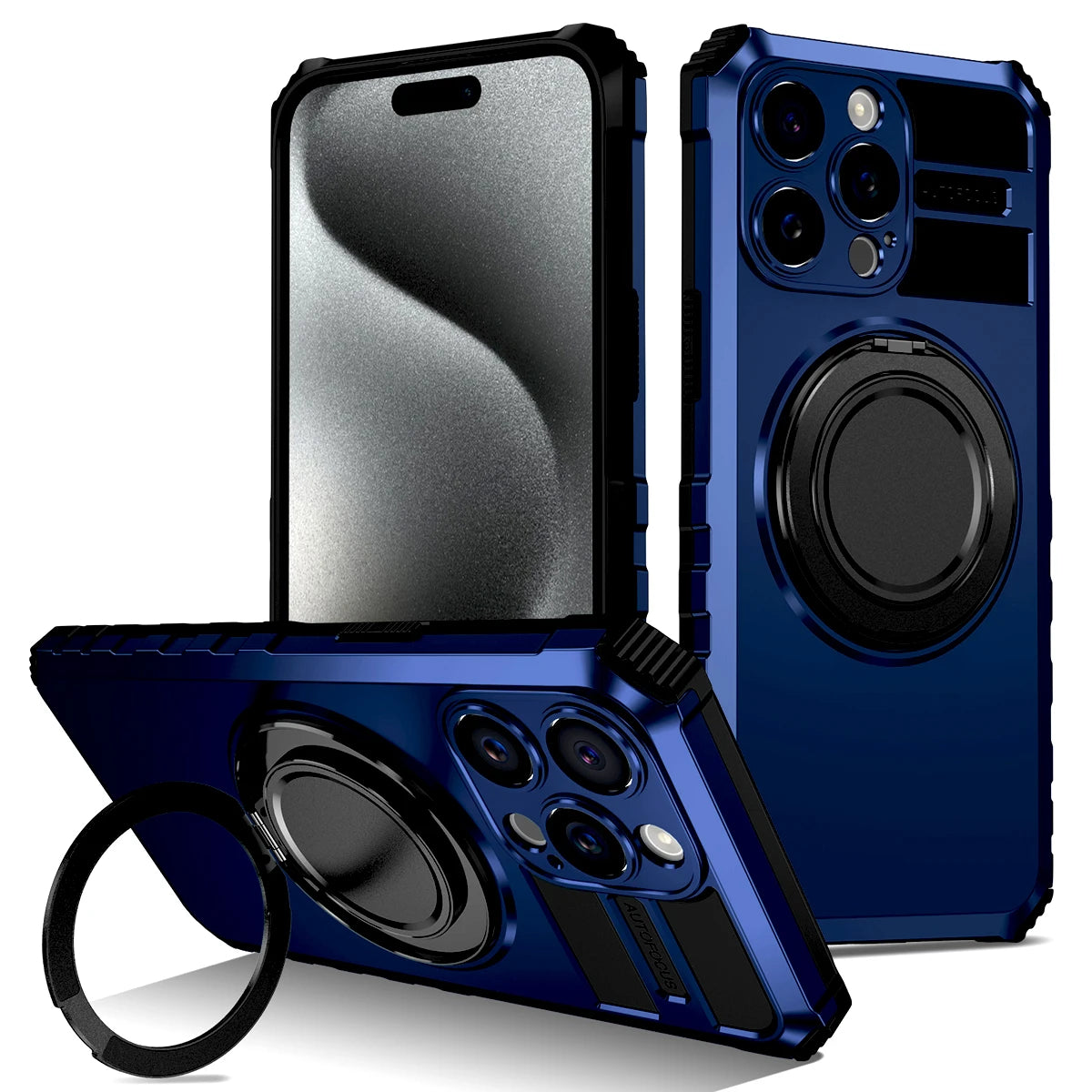 Luxury Shockproof Armor Case For iPhone 16 15 14 13 12 11 Pro Max 16Pro 15Pro 14Pro For Magsafe Mag Safe Wireless Charge Cover