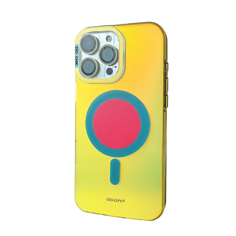 Luxury Fashion Matte Color Changing Magsafe Phone Cases for iPhone 17 Air 16 15 Pro Max 14 13 Magnetic Wireless Charge Cover
