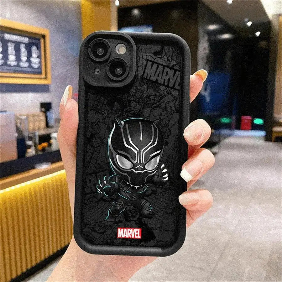 Cartoon Marvel Groot Spiderman Phone Case for Apple iPhone 16 13 15 Pro Max 14 13 Pro 11 12 14Plus 15Plus Soft TPU