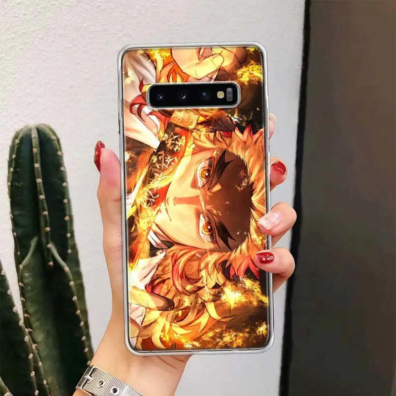 Japan Anime Phone Case For Samsung Galaxy S23 S24 Ultra Soft Cove