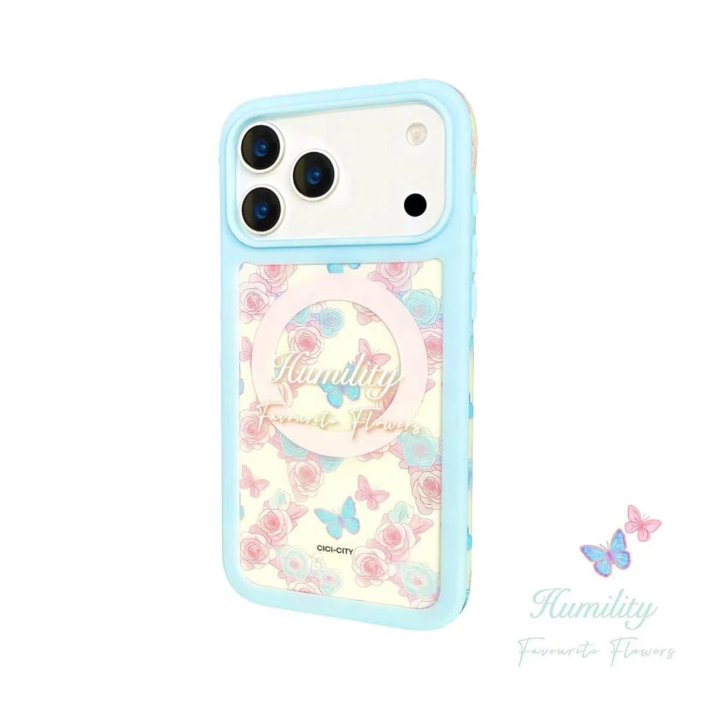 For iPhone 17 13 14 15 16 Pro Max Case Magsafe Happy Dapamine Color Anti-Collision Drop-proof Protective Cover for Summer Girls