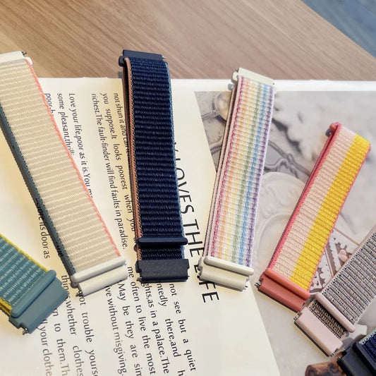 20mm/22mm watch band For Amazfit GTR/GTS 4-3-2-2e/GTR 42mm-47mm/bip-U-S-lite Nylon Loop strap sport correa amazfit gts 4-2 mini