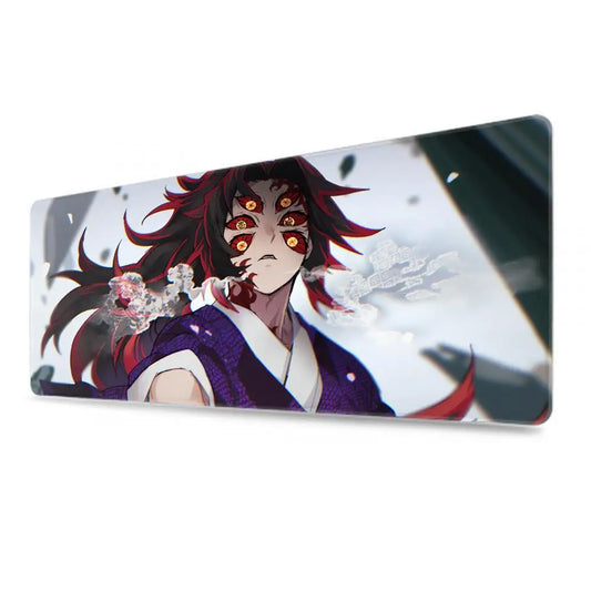Anime Kawaii Demon Slayer Kokushibo Game Large Mouse Pad PC Accessories Anti Slip Keyboard Rubber Mousepad Office Soft Table Mat