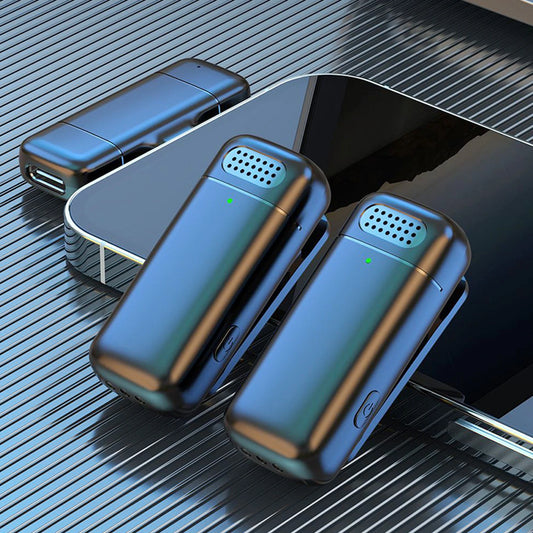 K30 Wireless Lavalier Microphone Charging Case Mic Portable Audio Video Recording for iPhone Android Notebook Live Gaming Mic