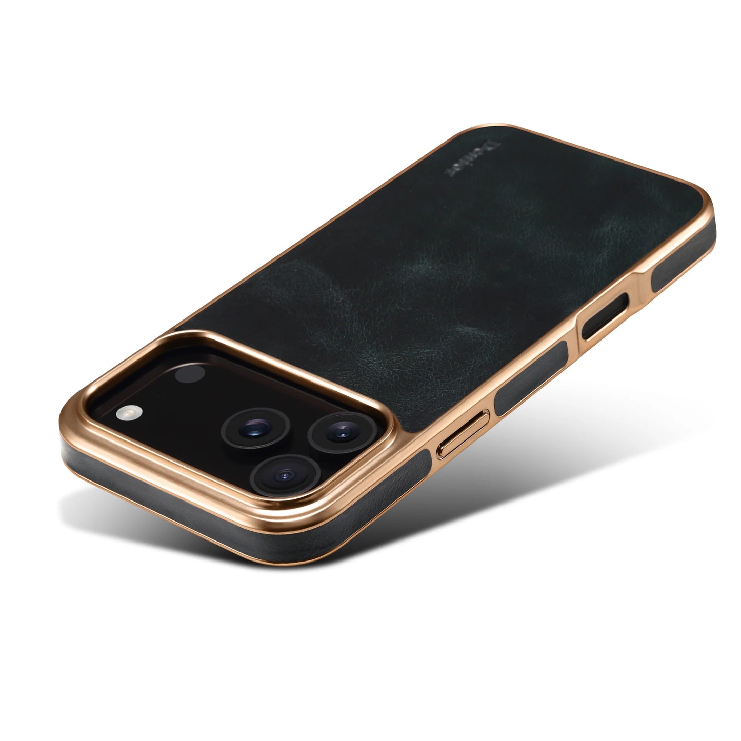 Luxury Oil Wax Cowhide Leather Case for iPhone 16 Pro Max 17 Air 15 Plus 14 Pro 13 12 Lens Electroplating Protective Phone Cover