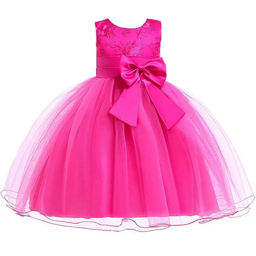 2025 Sequins Girls Dress Summer Flower Fashion Rainbow Mesh Little Princess Dresses For Piano Performance Costume Kids Clothes