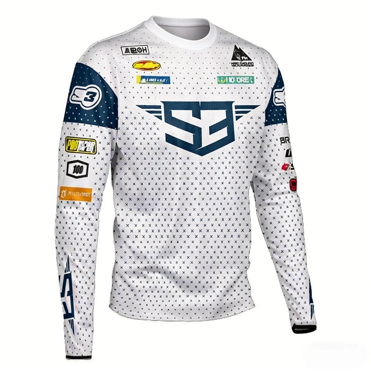 Summer New Long Sleeve Fast-Drying Mountain Bike Riding Vest for Motocross Off-Road Cycling