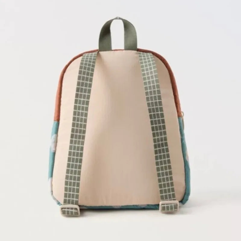 New Stylecartooncar Pattern Embroidered Children's Backpack Fashionable and Versatile Kindergarten School Bag for Boys and Girls