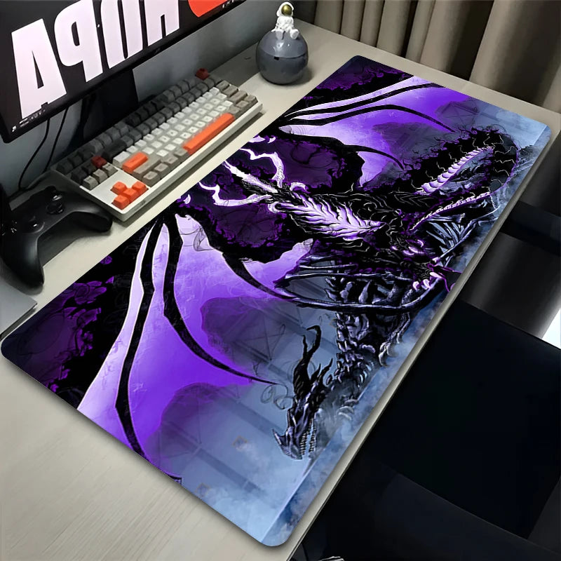 Mouse Pad Laptop Gaming Accessories Keyboard Pad Cool Anime Solo Desktop Mouse Mat Office PC L-leveling Gamer HD Print Mousepad