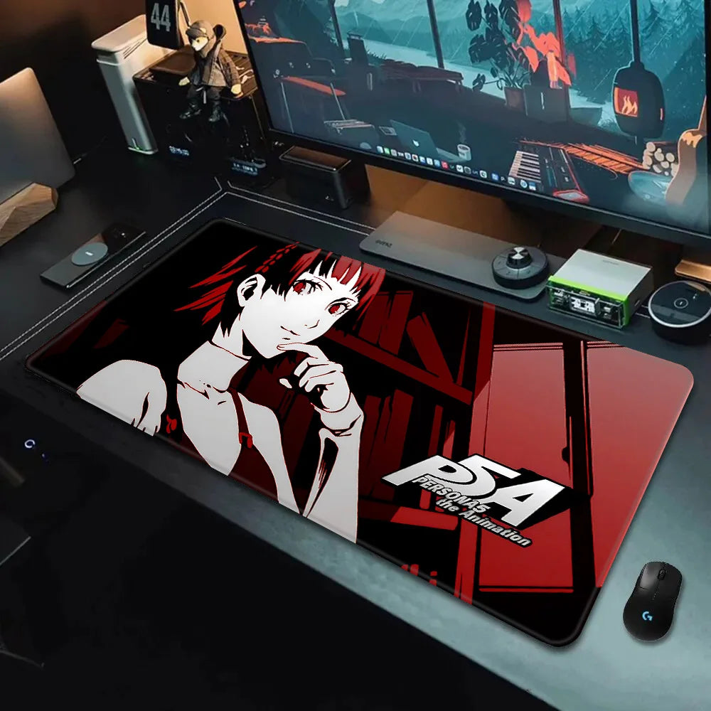 Game Persona P5 Mousepad HD Printing Computer Gamers Locking Edge Non-slip Mouse Pad XXL90x40cm Keyboard PC Desk Pad