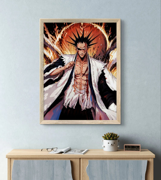 BLEACH DIY Diamond Painting Kurosaki Ichigo Zaraki Kenpachi Poster Hand Diamond Embroidery Home Room Decor Kids DIY