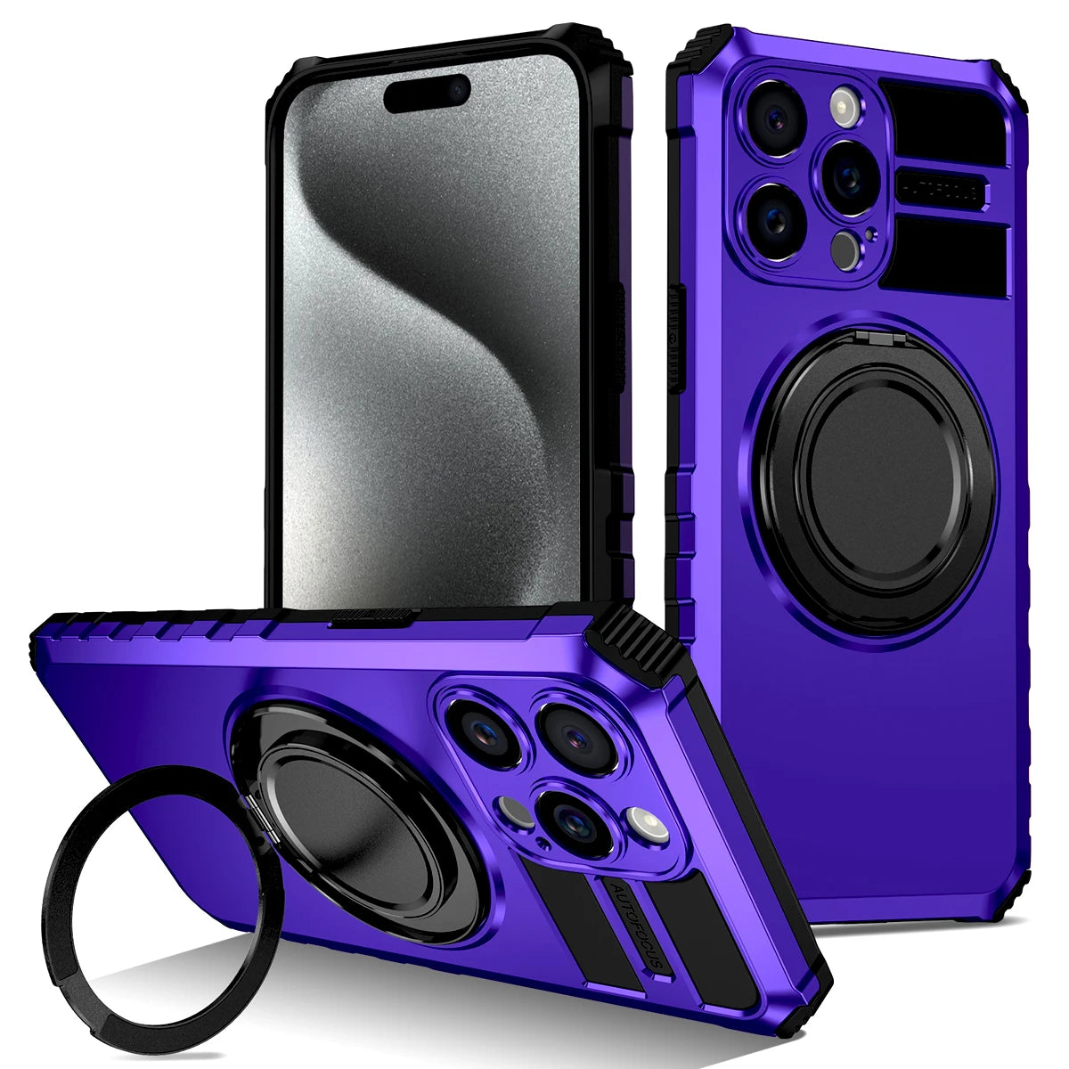 Luxury Shockproof Armor Case For iPhone 16 15 14 13 12 11 Pro Max 16Pro 15Pro 14Pro For Magsafe Mag Safe Wireless Charge Cover
