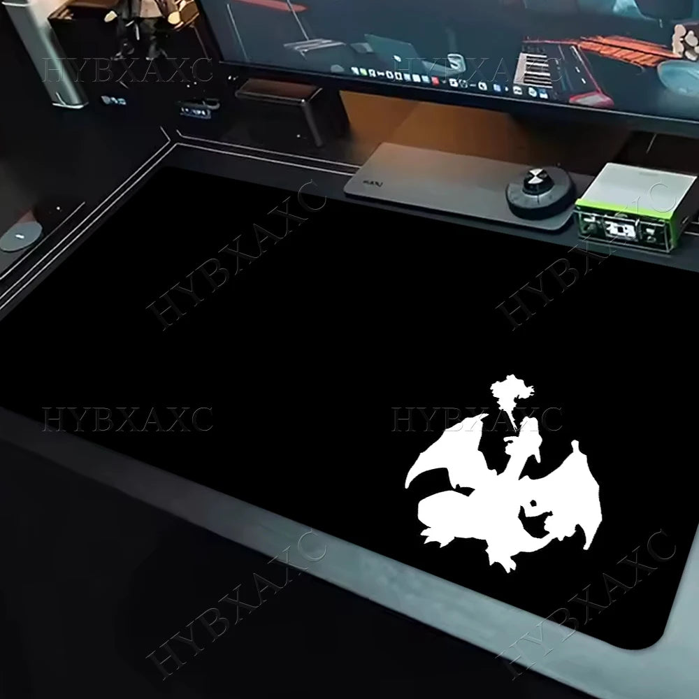 Gaming Mouse Pad P-pokemon Charizard Home New HD Pc Mousepad XXL keyboard pad Non-Slip Office Carpet Laptop Mice Pad Gift