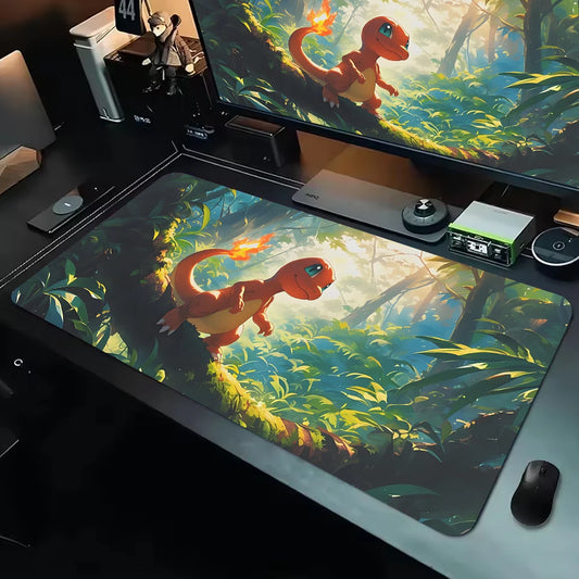 Gaming Mouse Pad P-pokemon Charizard Home New HD Pc Mousepad XXL keyboard pad Non-Slip Office Carpet Laptop Mice Pad Gift