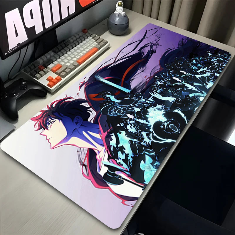 Mouse Pad Laptop Gaming Accessories Keyboard Pad Cool Anime Solo Desktop Mouse Mat Office PC L-leveling Gamer HD Print Mousepad