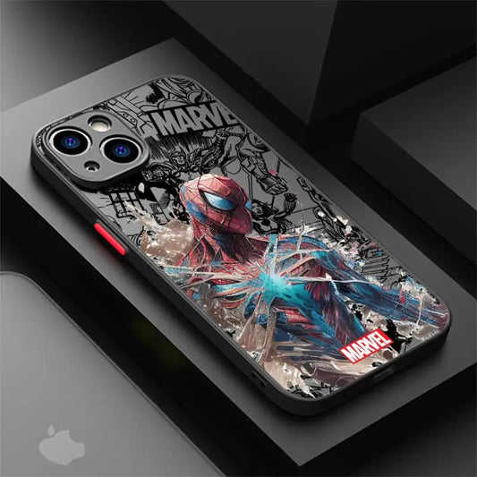 Marvel heroes phone cases for Apple iPhone 11 SE 8 14 12 Pro 15 7 Plus 13 Mini XS Max XR Luxury Matte Back Covers