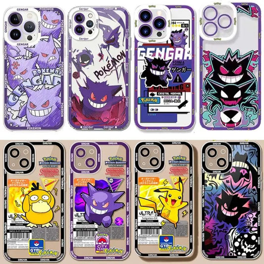 Pokemon Gengar Pikachu Case For Realme C63 C65 12 Pro Plus C67 C53 C55 C15 C21Y Cover Soft Silicone Couqe