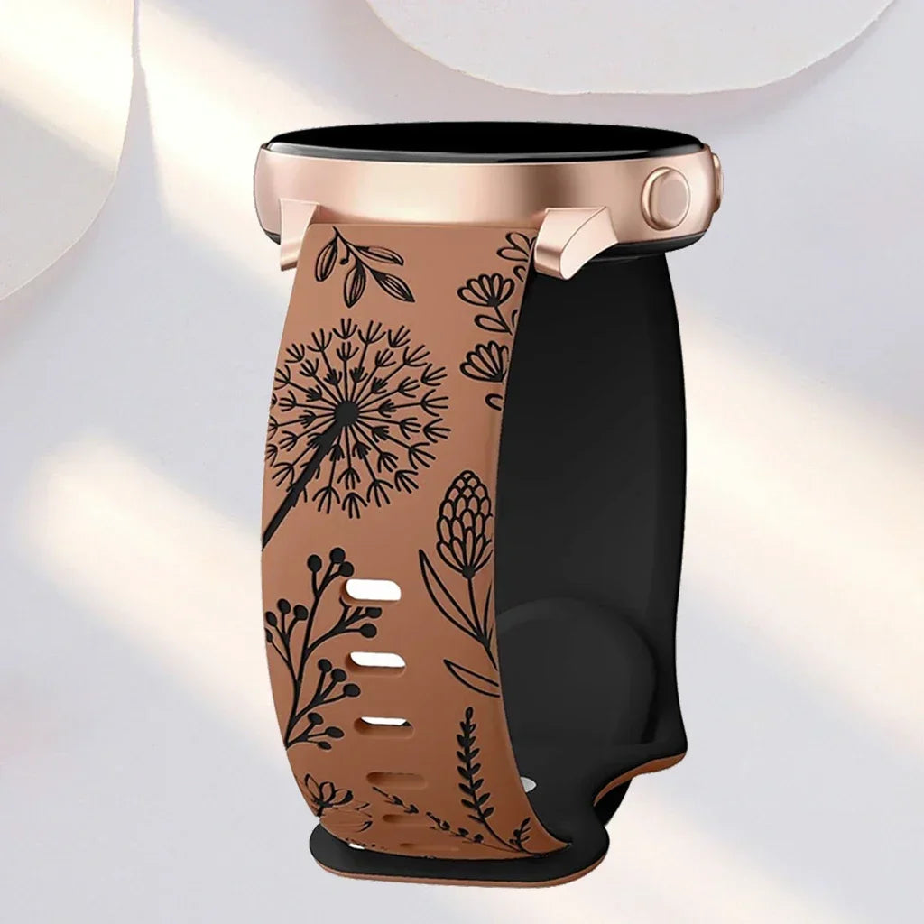 NEW Silicone Strap For Galaxy Watch 4/5/6/7 20mm 44 45mm 5 Pro 40mm Two-Tone Dandelion Band for correa Galaxy Watch 6 classic