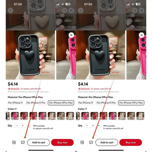 3D Gold Love Heart Personalized Custom Name Case For iPhone 16 15 14 13 12 11 Pro Max X XS XR 7 8 Plus Silicone Candy DIY Cover