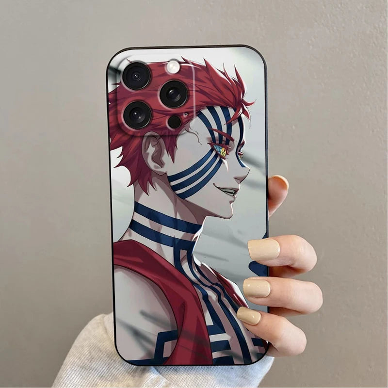 Anime D-Demon S-Slayer Self For Apple iPhone 16 15 14 13 12 11 XS XR X Pro Max Plus Mini Black Funda Phone Case