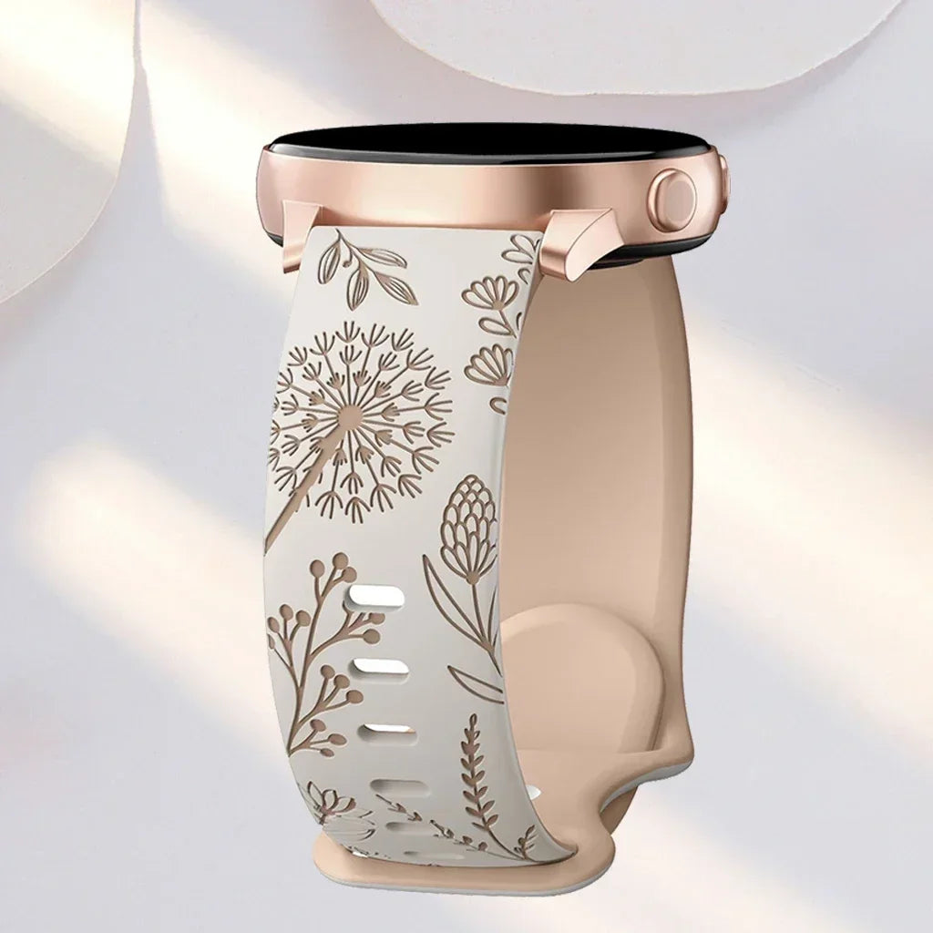 NEW Silicone Strap For Galaxy Watch 4/5/6/7 20mm 44 45mm 5 Pro 40mm Two-Tone Dandelion Band for correa Galaxy Watch 6 classic