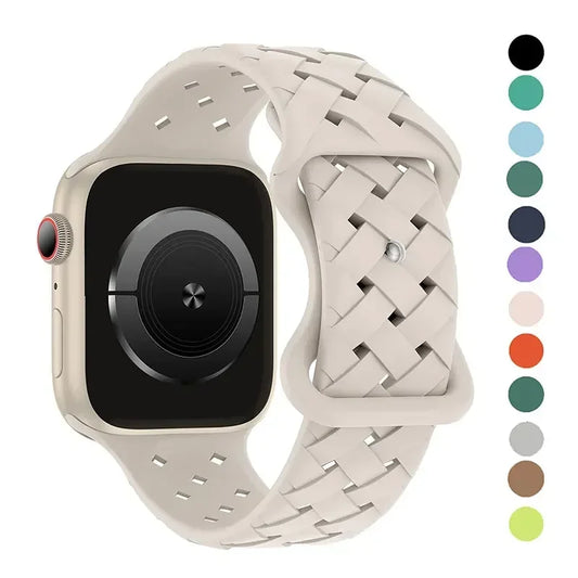 Braided Strap For Apple Watch Band 44mm 40mm 45mm 49mm 41mm 42mm Breathable correa bracelet iwatch series 8 7 se 3 4 5 6 ultra