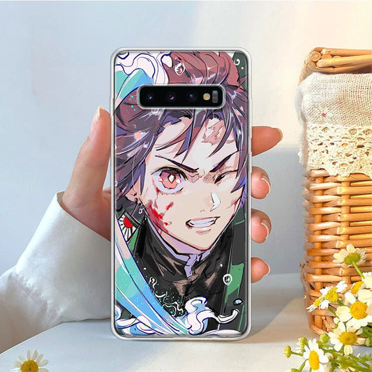 Anime 😈 Slayer Cool Phone Case For Samsung Galaxy S24 S22 S23 Ultra Back Cover