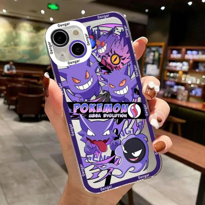 Pokemon Gengar Pikachu Case For Realme C63 C65 12 Pro Plus C67 C53 C55 C15 C21Y Cover Soft Silicone Couqe