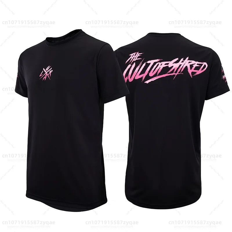 Loose Rider-Cycling Sweatshirt for Men, Short Sleeve, Enduro Motocross, BMX, Sweat-Wicking, Wet, New