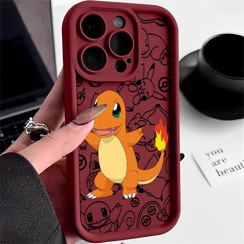 Anime iPhone 15 14 13 12 11 Mini XS XR X 8 7 Pro Max Plus Soft Eye Ladder Phone Case