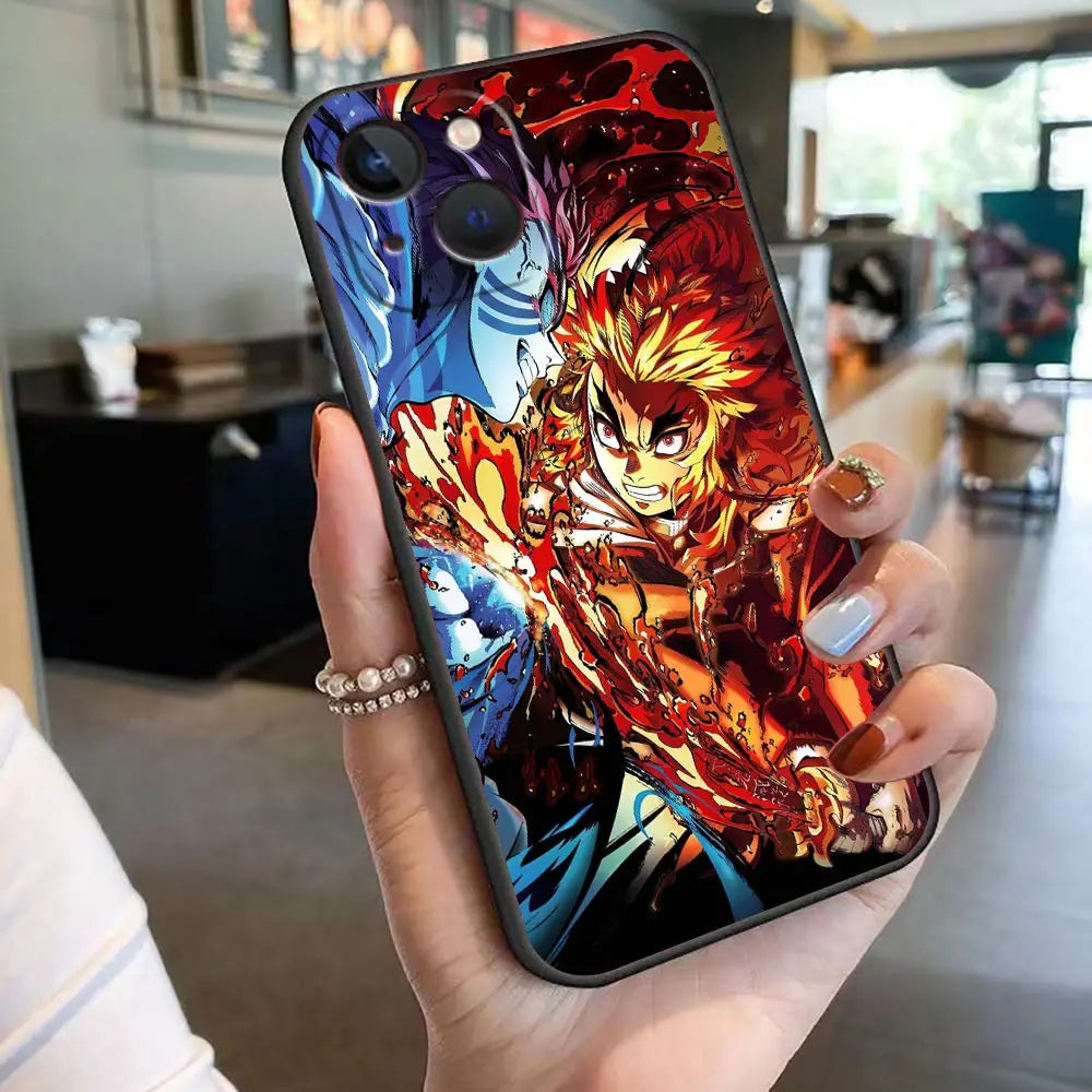 TanjiRo Nezuko Phone Case For Apple 16 iphone 15 14 13 12 11 Pro XS Max Mini X SE 8 7 Plus Case Capa Shell Cover