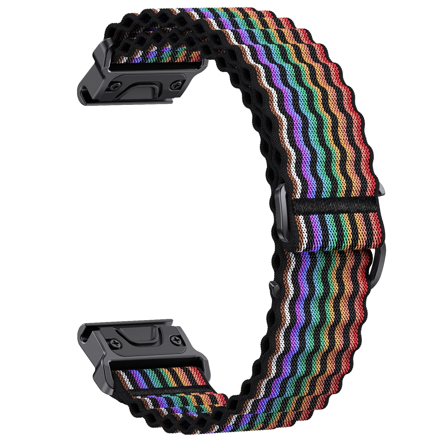 QuickFit 26mm 22mm Two Tone Nylon Strap For Garmin Fenix E 8 7X 7 6 6X/Epix Pro Gen 2 51mm 47mm/Tactix Watch Band Accessories