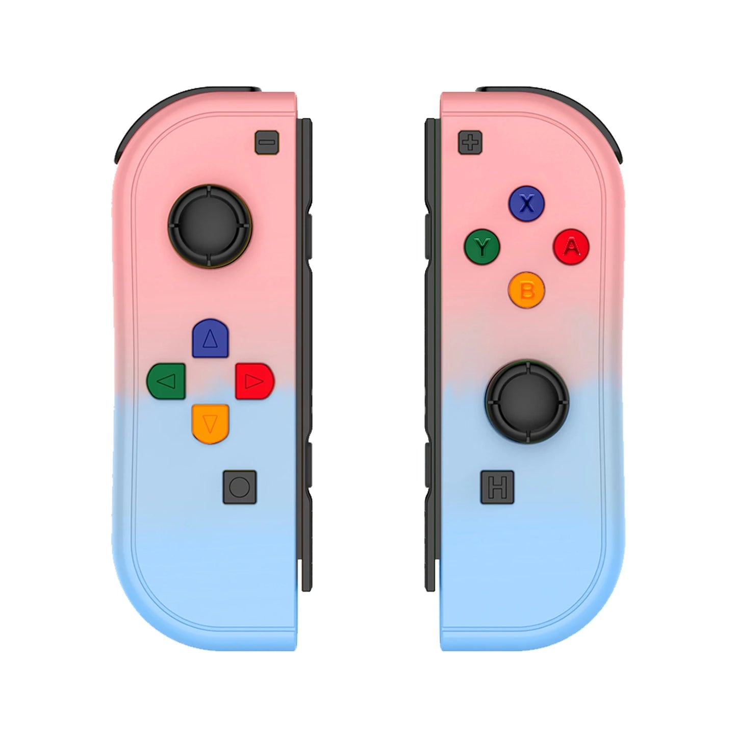 Replacement Wireless Joycons Controller for Switch/Lite/OLED with Motion Sensing/Dual Vibration/Gyro Axis, Includes Comfort Grip