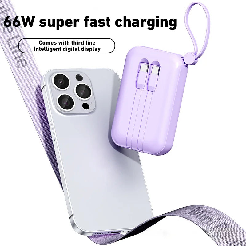Power bank 50000mAh Large Capacity Power Bank 4 in 1 Fast Charging Powerbank Portable Battery Charger For iPhone Samsung Huawei