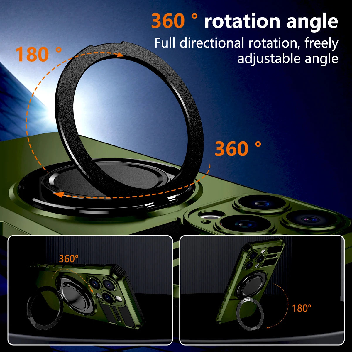 Luxury Shockproof Armor Case For iPhone 16 15 14 13 12 11 Pro Max 16Pro 15Pro 14Pro For Magsafe Mag Safe Wireless Charge Cover