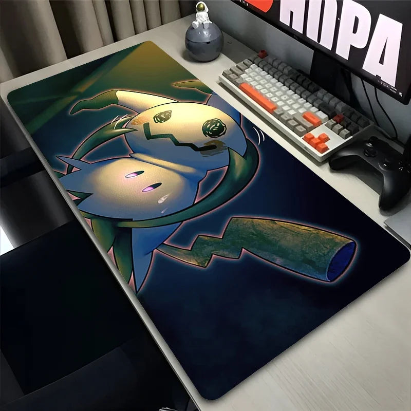 Mouse Pad Gaming Carpet P-pokemon Mimikyu Anime Keyboard Pads PC Mousepad Mouse Pads Laptop Extended Desk Mat for LOL Gamer Gift