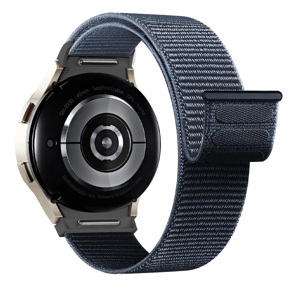 Band For Samsung Galaxy Watch 7/6/4/classic/5 pro 44mm 40mm wrist No Gaps Nylon sport loop correa bracelet Galaxy Watch 7 Strap