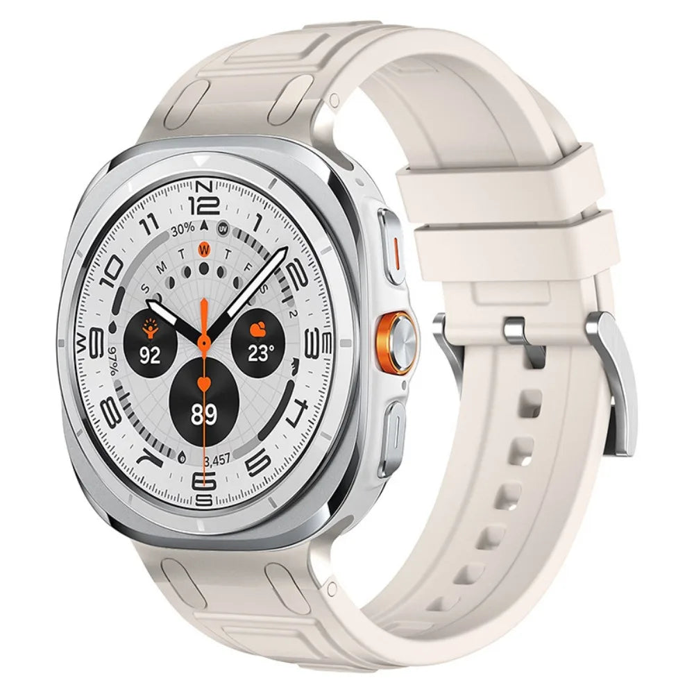 For Galaxy Watch7 Ultra Strap Armor Silicone Strap Waterproof BAND For Sanmsung Galaxy Watch 7Ultra 47mm Sport Strap Wristband