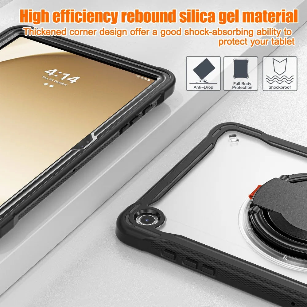 Kid Case For Samsung Galaxy Tab A9+Plus 11"SM-X210 X215 X216 5G A9 8.7"SM-X110 X115 Heavy Duty Shockproof Stand Cover Funda Case