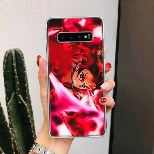 Japan Anime Phone Case For Samsung Galaxy S23 S24 Ultra Soft Cove