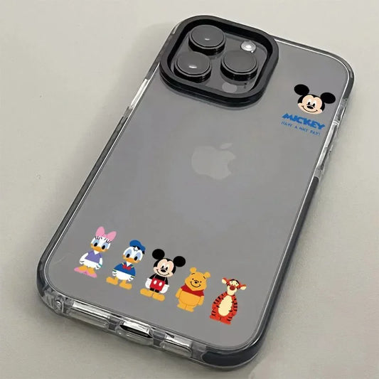 Mickeyy Minniee Mouse Donald Duck Friend Phone Case For iPhone 14 12 13 11 15 Pro Max XR XS MAX 7 8 PLUS Cartoon Cover