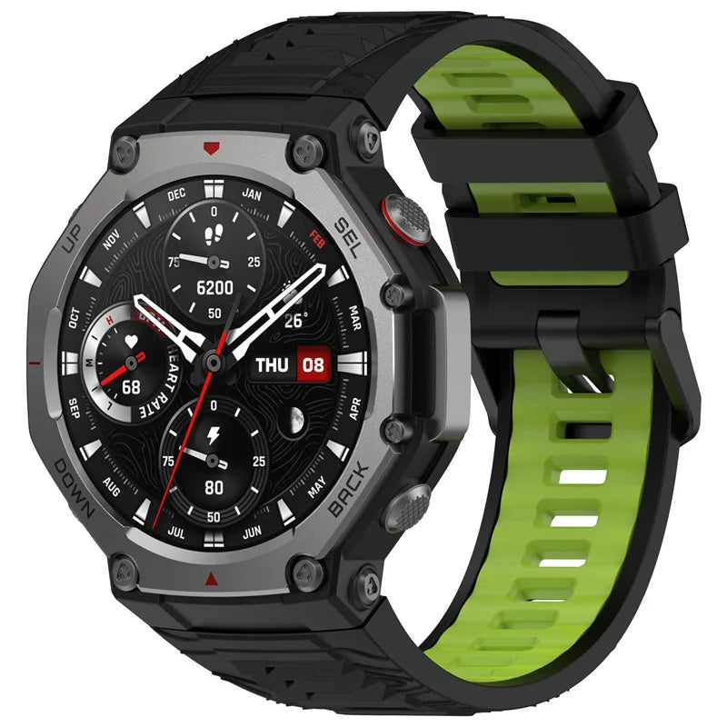 Silicone Strap For Amazfit T-rex 3 Smart Watch WristBand Sport Band For Huami Amazfit T-rex 3 Bracelet Accessories Correa