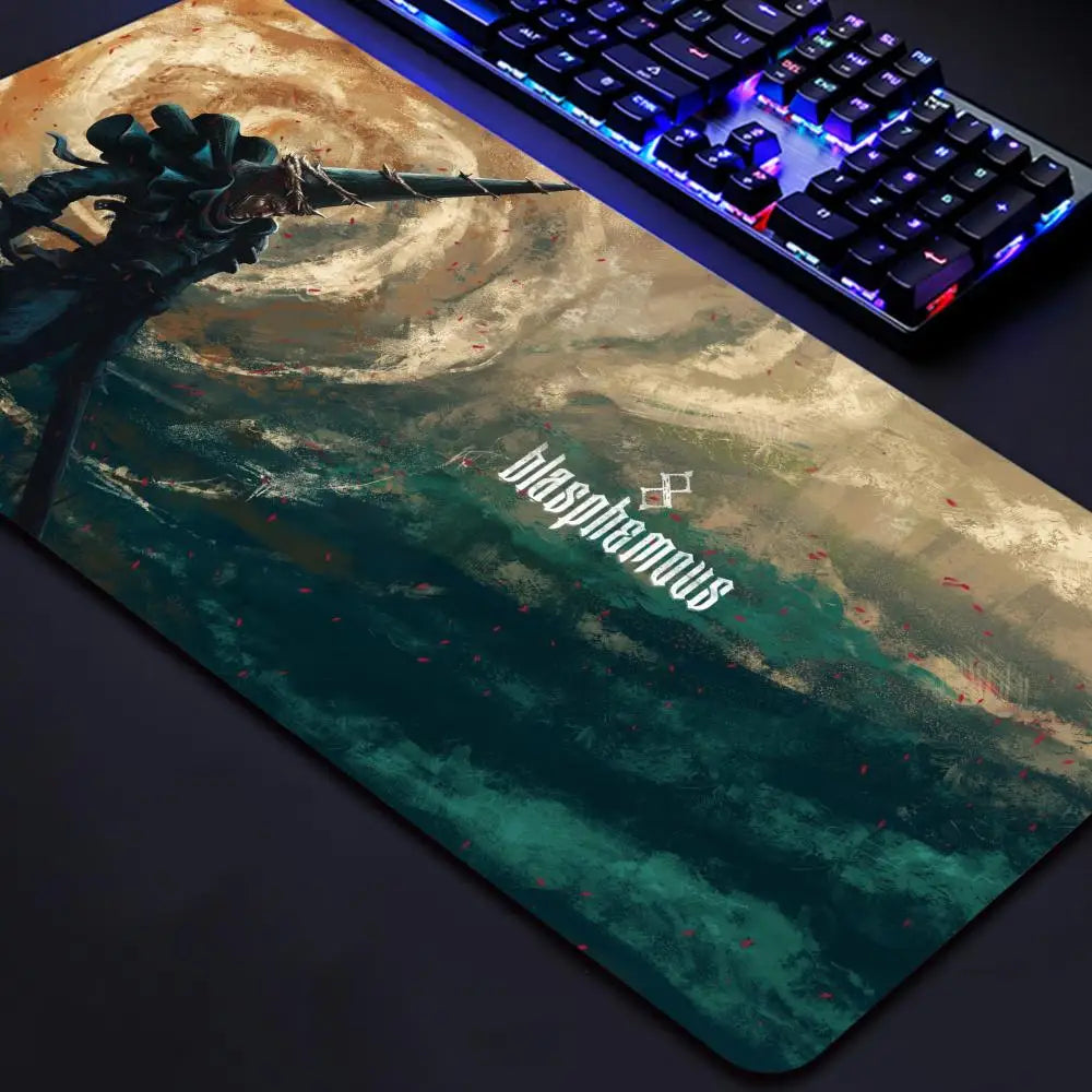 Mouse Pad Non-Slip Rubber Edge locking mousepads Game play mats Popular video game B-Blasphemous for notebook PC computer