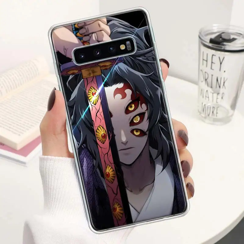 Kimetsu no Yaiba Anime😈Demon😈Slayer Phone Case For Samsung Galaxy S24 S23 S22 S21 Ultra S10 Plus S20 FE S10E S9 S8 + Soft Cover