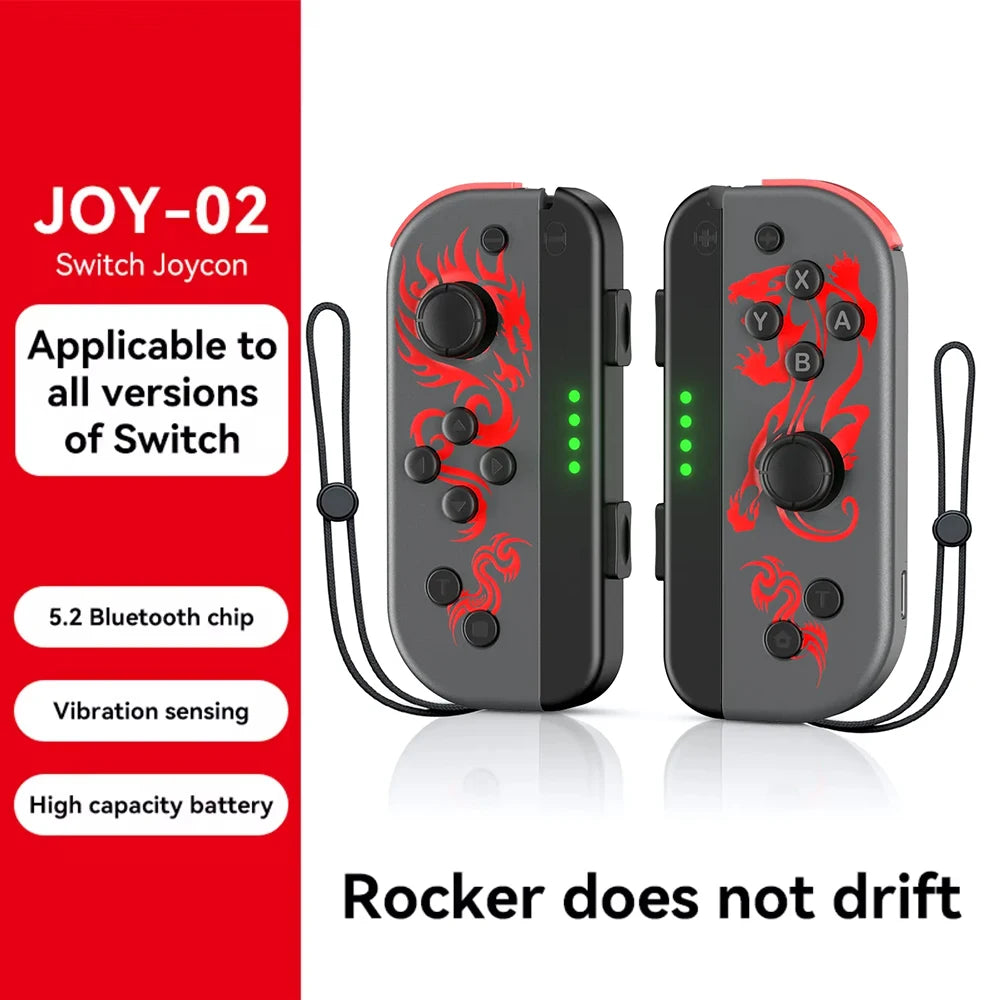 BT 5.2 Joy Pad Controller L/R Joypad For Nintend Switch/Oled/Lite wireless Joystick with Dual Vibration 6-Axis Gamepad