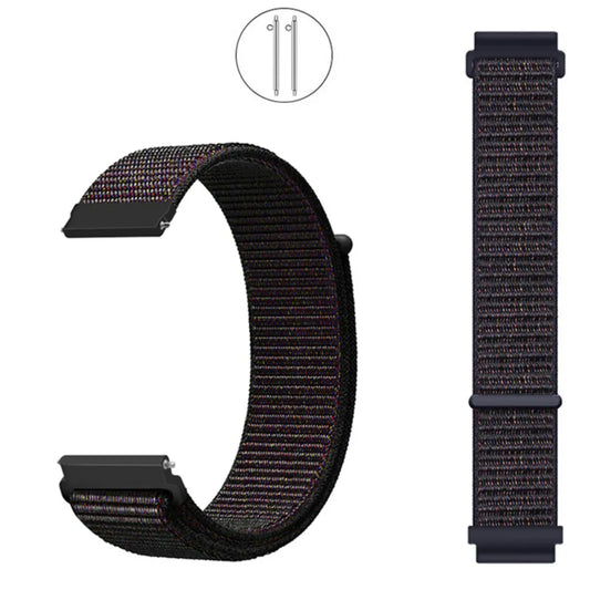 20mm 22mm Nylon Loop Strap for Amazfit GTR 42 47mm/GTR2/2e/3/3 Pro/4/GTS/GTS2/mini/3/4 Bracelet for Amazfit Bip-U-S/Stratos 2 2S